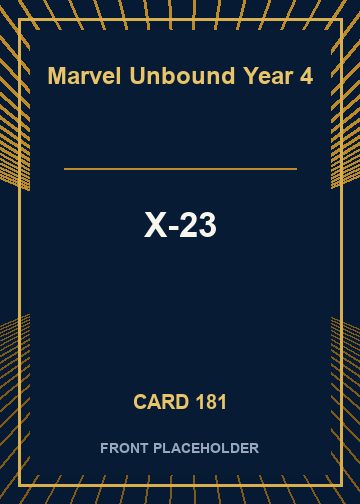 X-23 front card image