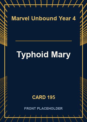 Typhoid Mary front card image