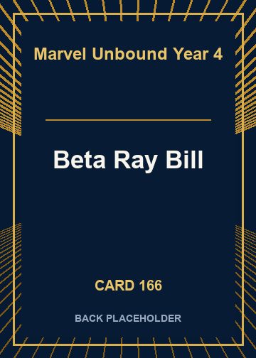 Beta Ray Bill back artwork