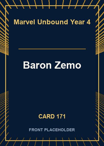 Baron Zemo front card image