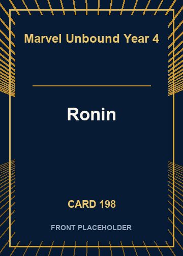 Ronin front card image