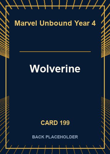 Wolverine back card image