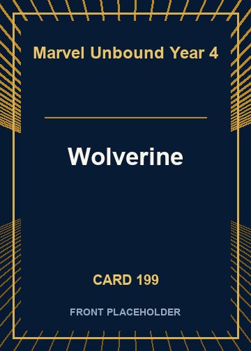 Wolverine front card image