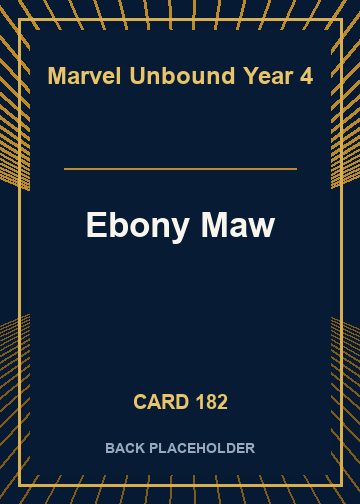 Ebony Maw back card image