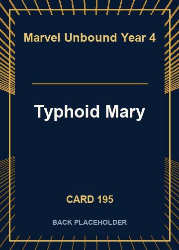 Typhoid Mary back card image
