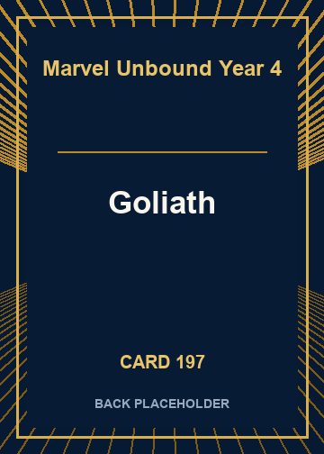 Goliath back card image