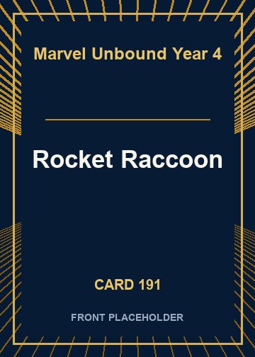 Rocket Raccoon front card image