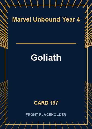 Goliath front card image