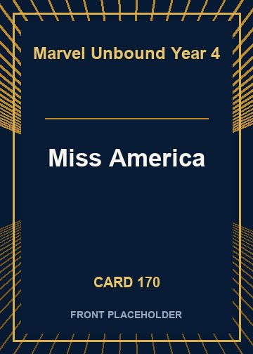 Miss America front card image