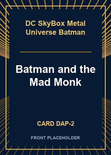 Batman and the Mad Monk card thumbnail