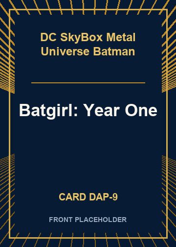 Batgirl: Year One card thumbnail