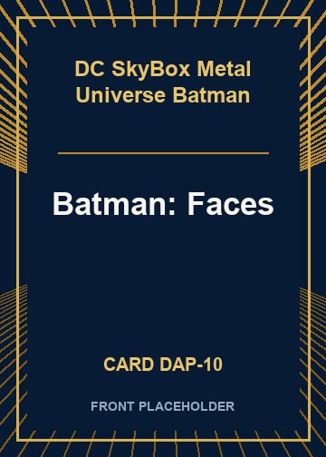 Batman: Faces front card image