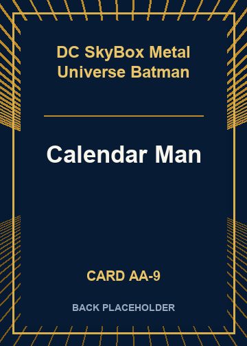 Calendar Man back card image