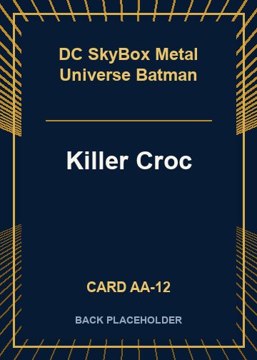 Killer Croc back card image