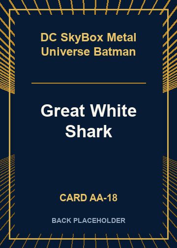 Great White Shark back card image