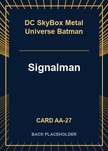 Signalman back card image