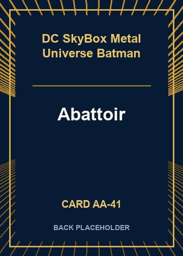 Abattoir back card image