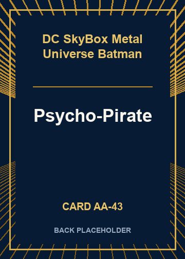 Psycho-Pirate back card image