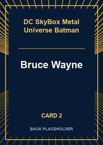 Bruce Wayne back artwork