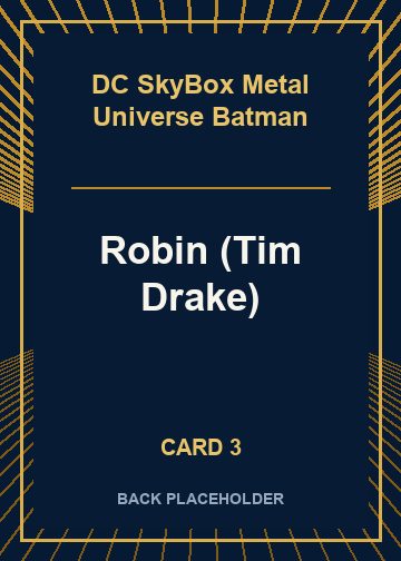 Robin (Tim Drake) back artwork