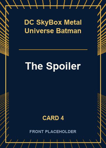 The Spoiler front artwork