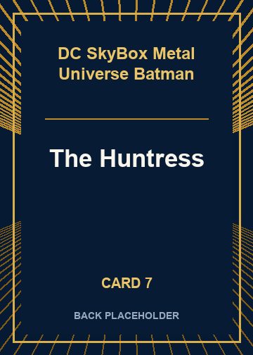 The Huntress back artwork