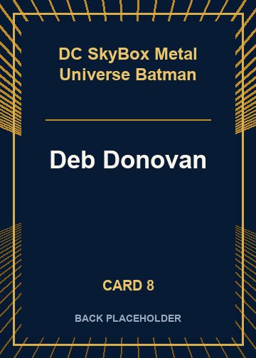 Deb Donovan back artwork