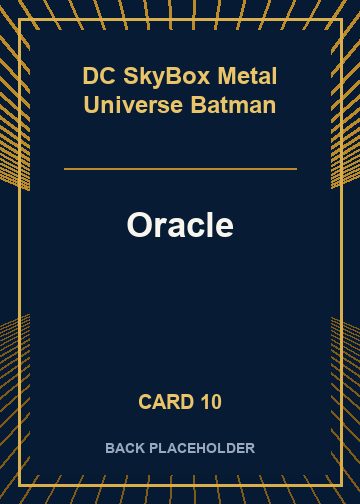 Oracle back artwork