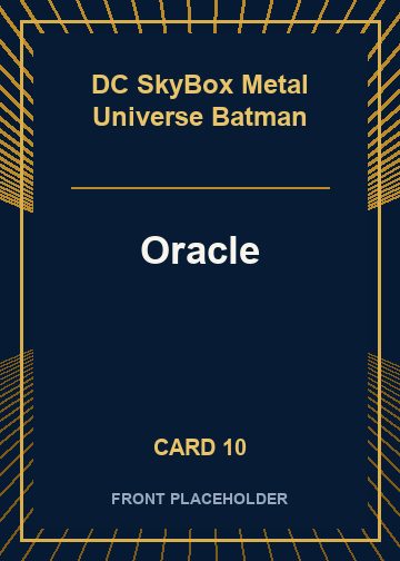 Oracle front artwork