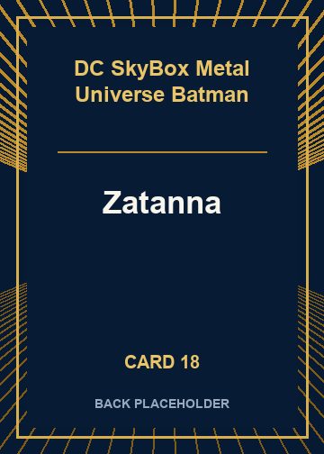 Zatanna back artwork