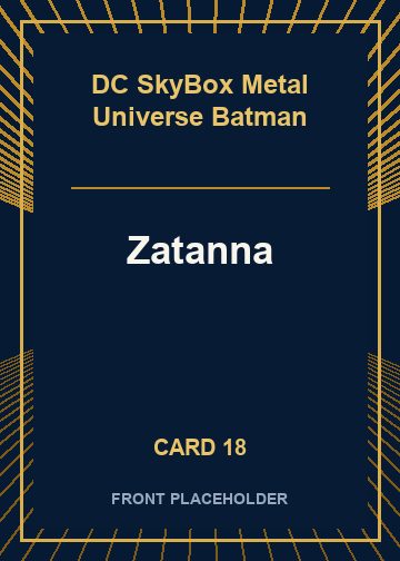 Zatanna front artwork