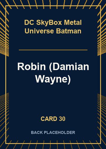 Robin (Damian Wayne) back artwork