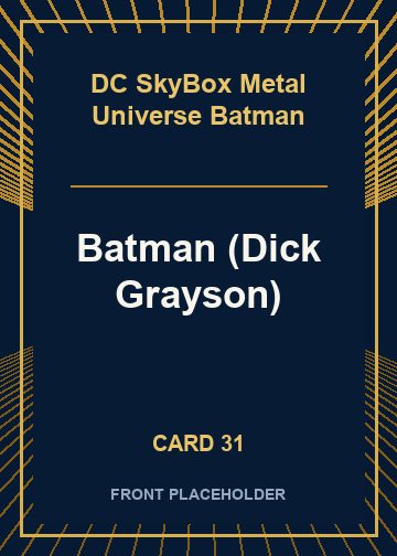 Batman (Dick Grayson) front artwork