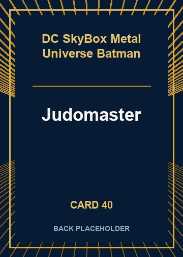 Judomaster back card image
