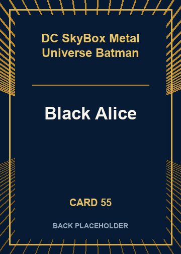 Black Alice back card image