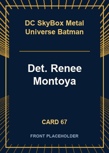 Det. Renee Montoya card thumbnail