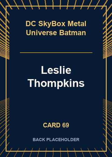 Leslie Thompkins back card image