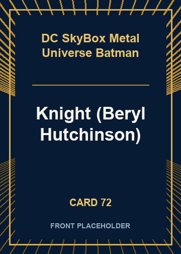Knight (Beryl Hutchinson) card thumbnail