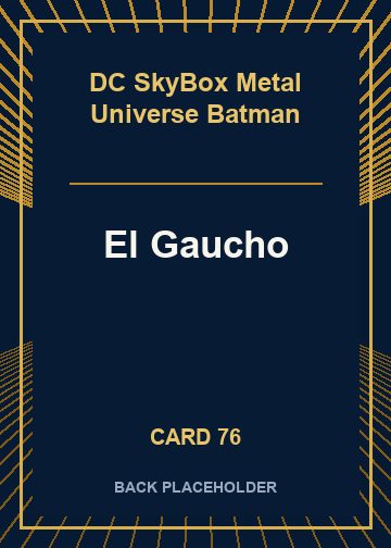 El Gaucho back card image