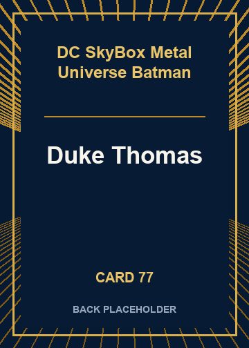 Duke Thomas back card image