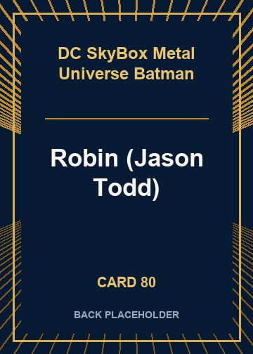 Robin (Jason Todd) back card image