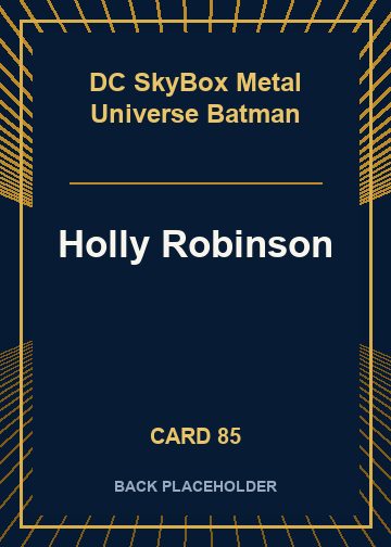 Holly Robinson back card image