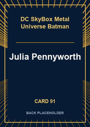 Julia Pennyworth back card image