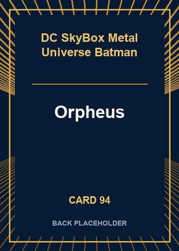 Orpheus back card image