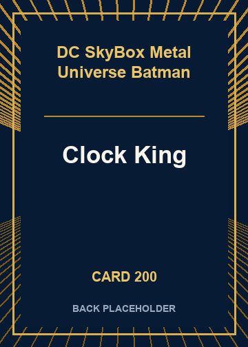 Clock King back card image