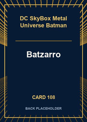 Batzarro back card image