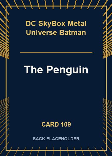 The Penguin back card image