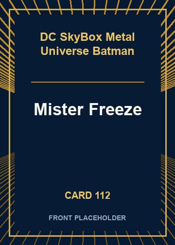 Mister Freeze card thumbnail