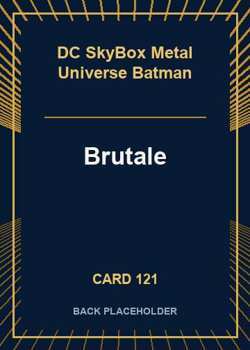 Brutale back card image