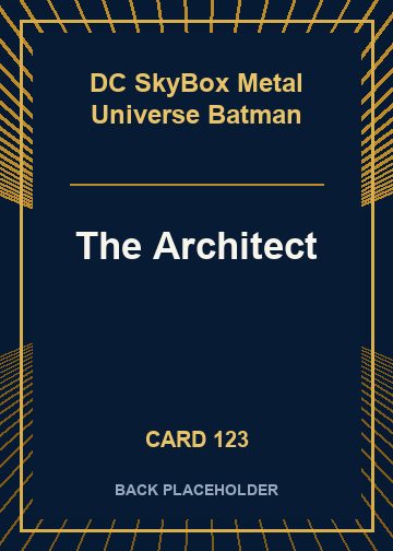 The Architect back card image